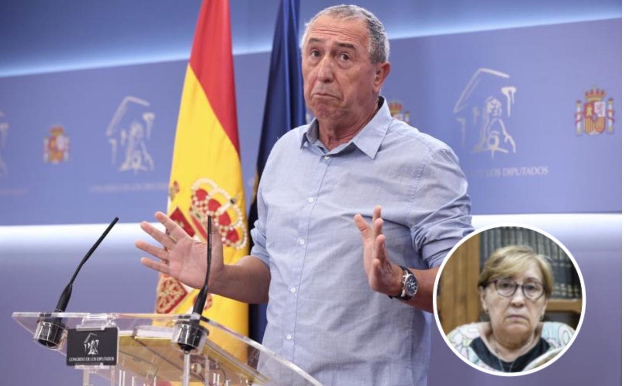 Imagen del diputado de Compromís en el Congreso de los Diputados, Joan Baldoví, y a la derecha, Encarna Grau, profesora de Música