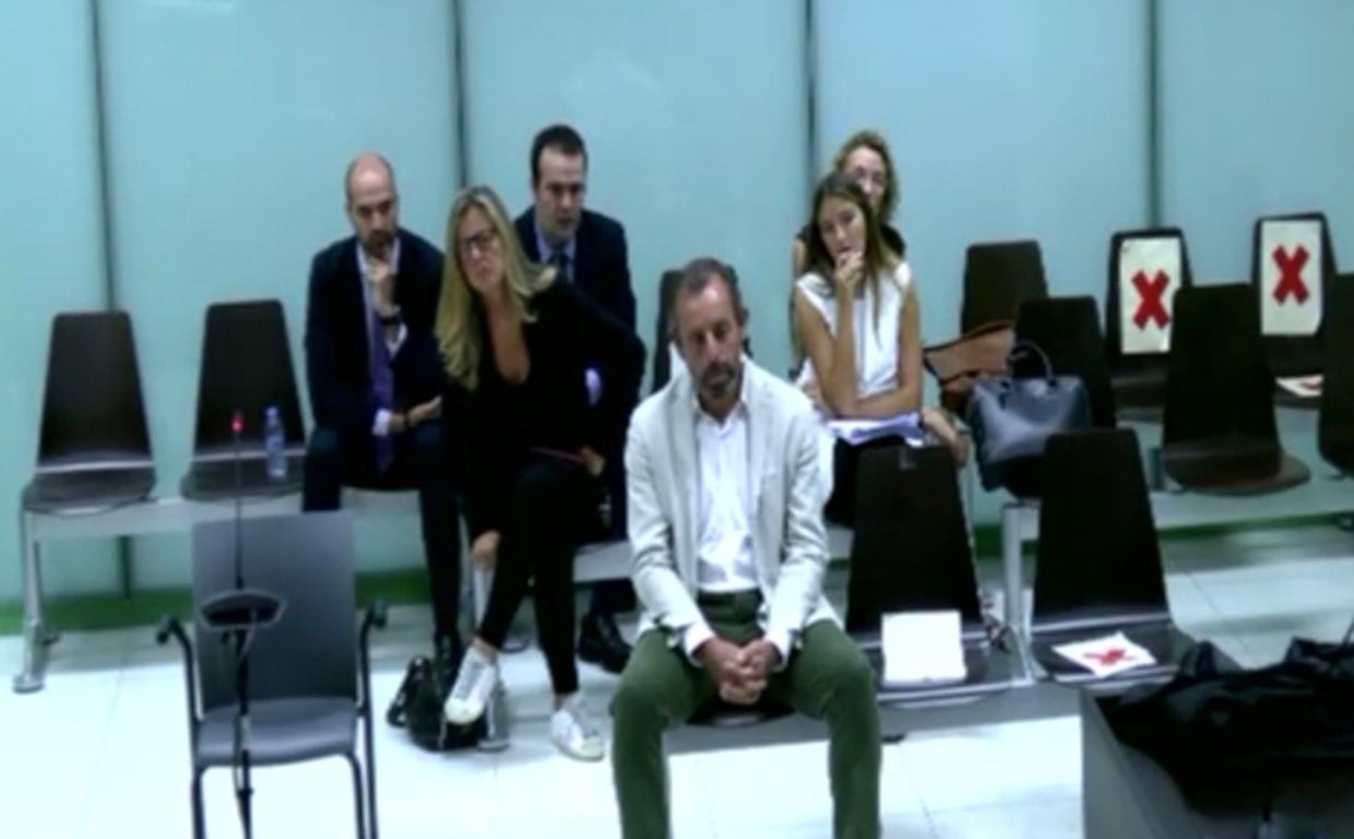 El expresidente del Barça Sandro Rosell durante el juicio por fraude fiscal