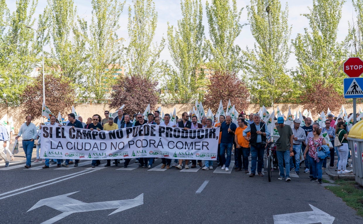 Manifestación del campo de Castilla y León convocada por Asaja y La Alianza UPA-COAG en Valladolid