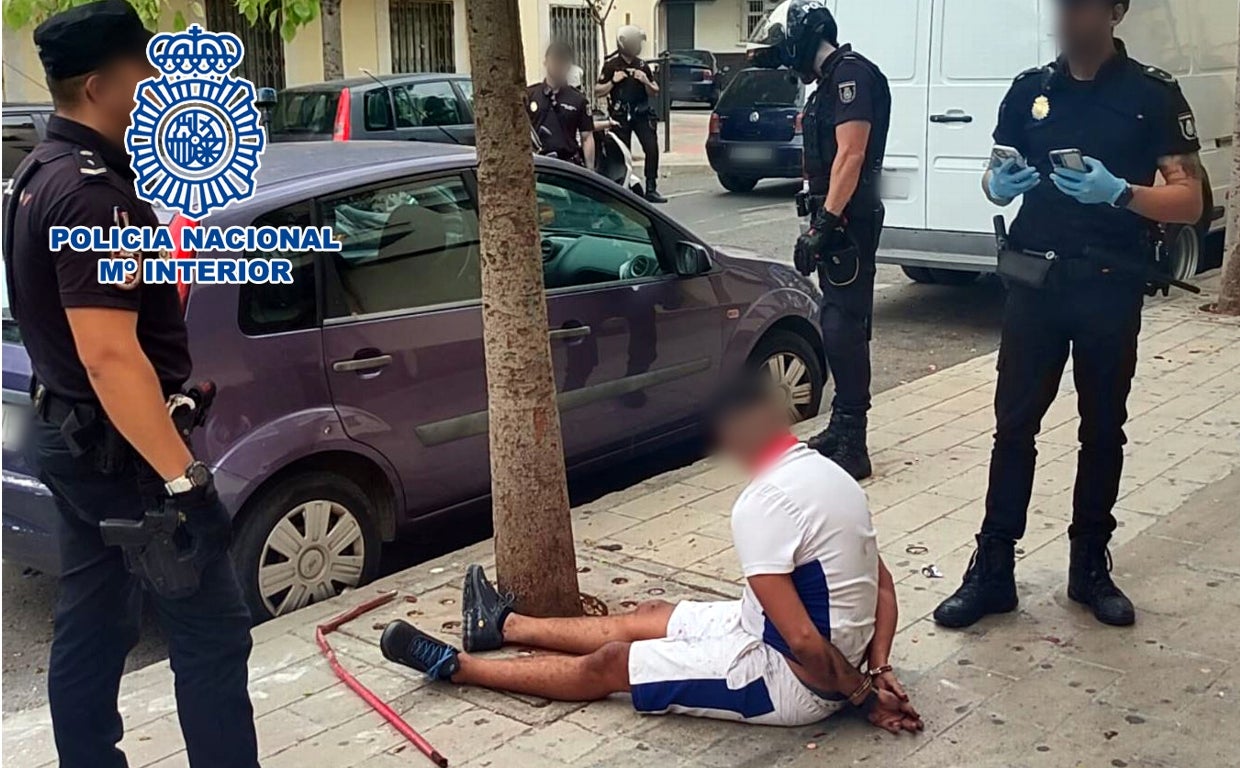 Imagen de uno de los detenidos