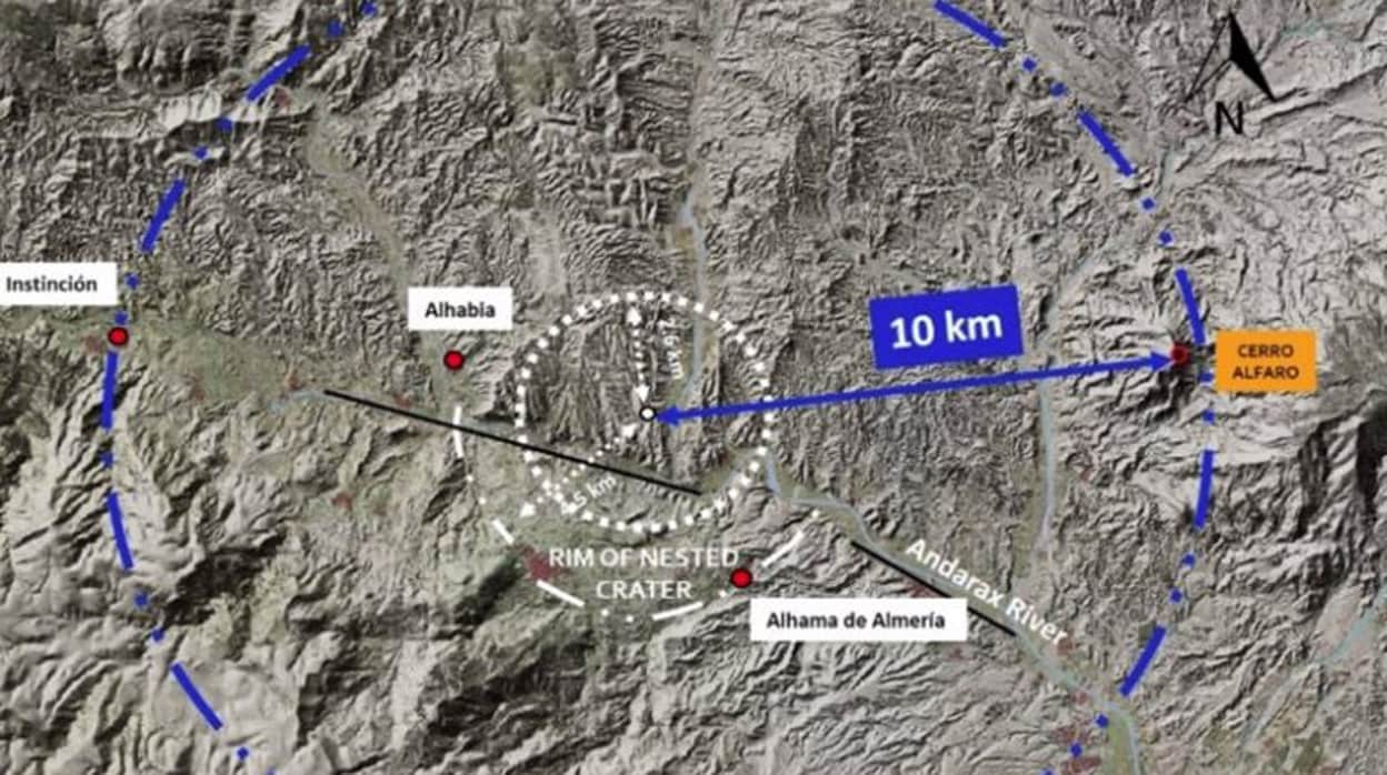 Científicos localizan en Almería signos del primer cráter de impacto identificado en España