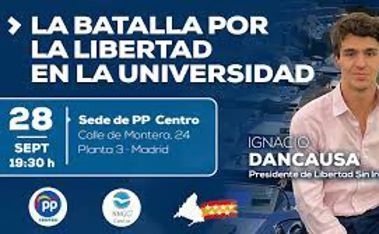 Ignacio Dancausa se perfila como presidente de Nuevas Generaciones del PP de Madrid