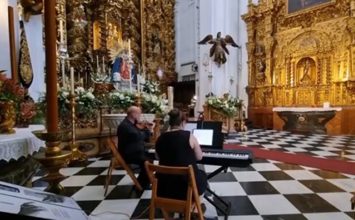 Un momento de la boda