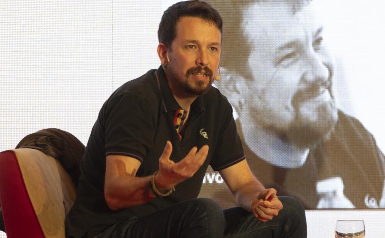 El exvicepresidente del Gobierno Pablo Iglesias, durante un acto