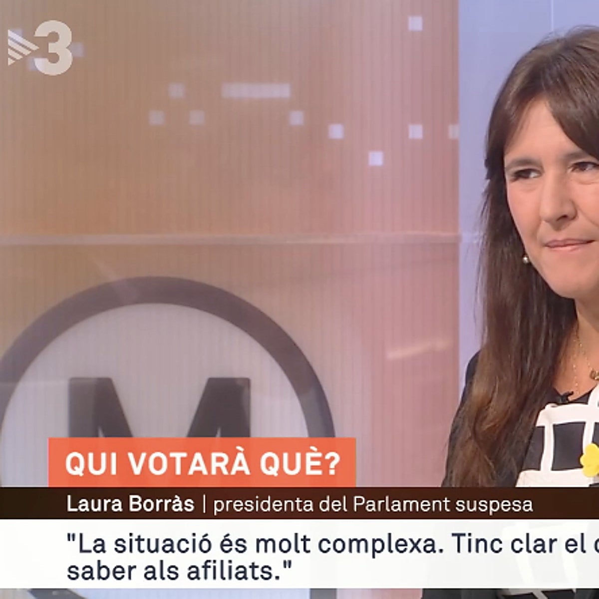 Borràs califica el Govern como un ejecutivo de «colisión», «fraudulento» y sin legitimidad
