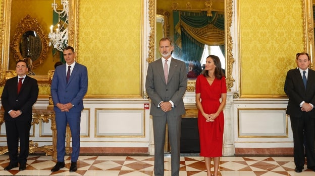 Los Reyes, en el Palacio Real de Aranjuez