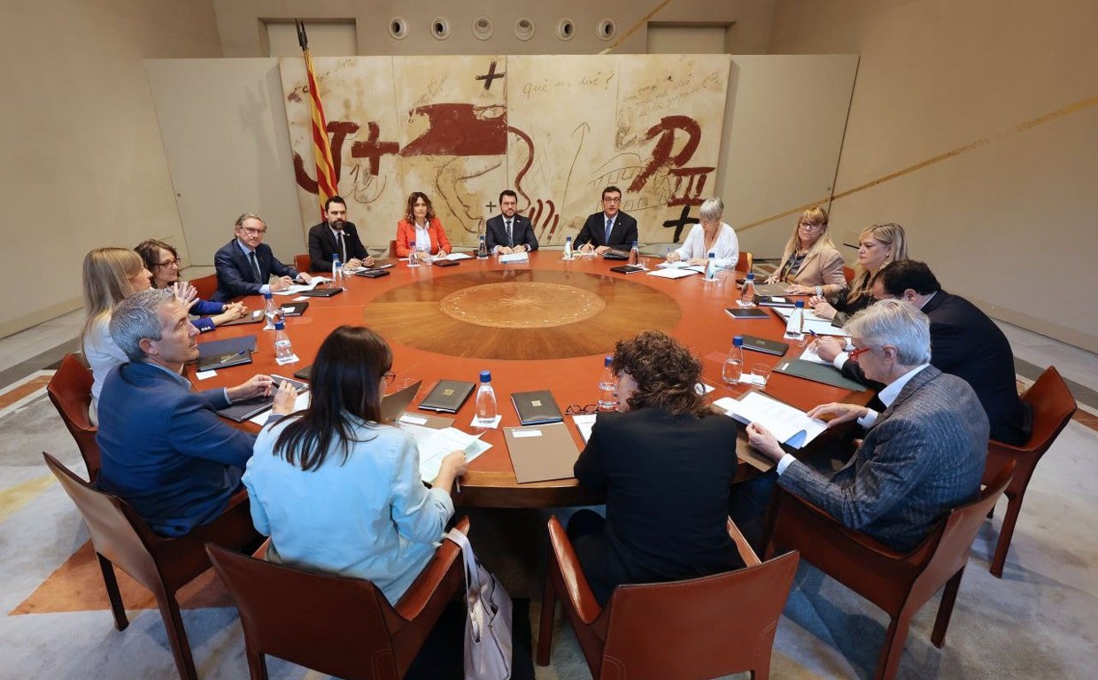 Reunión del Govern catalán, hoy,  sin Jordi Puigneró como vicepresidente y tras el anuncio de Junts de consultar a las bases para romper el ejecutivo