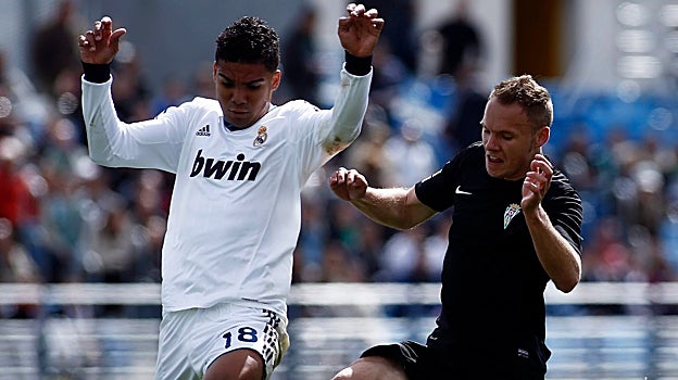 Casemiro bajo la presión del cordobesista Seoane en 2013