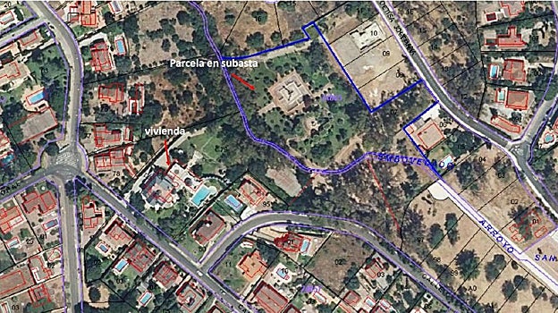 Infografía de la finca subastada