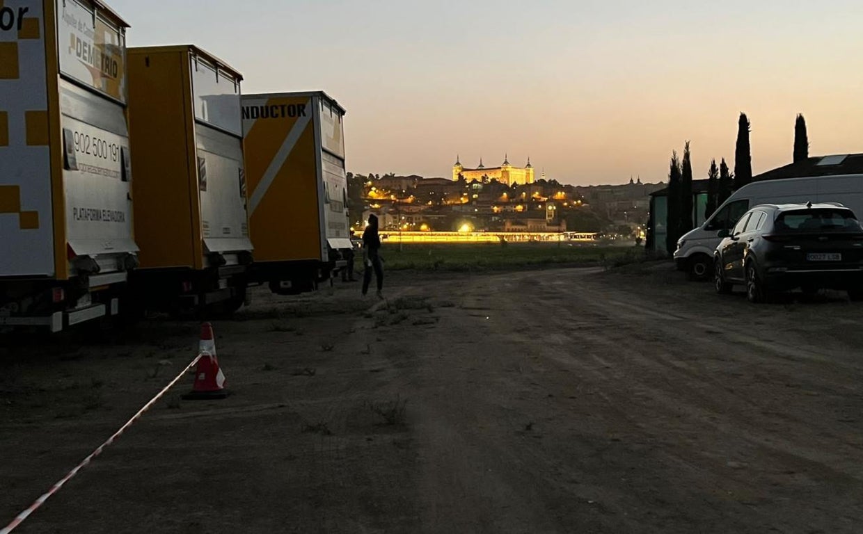 Los preparativos del rodaje han empezado este jueves desde muy temprano