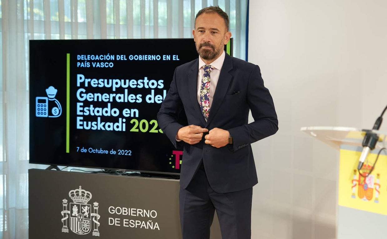Denis Itxaso presenta inversiones previstas en el País Vasco que recoge el proyecto de Presupuestos Generales del Estado para 2023