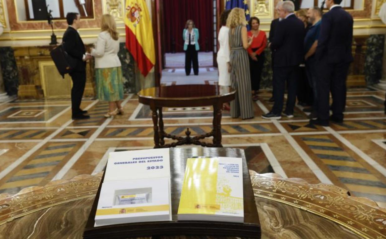Detalle de los tomos que contienen los Presupuestos de 2023