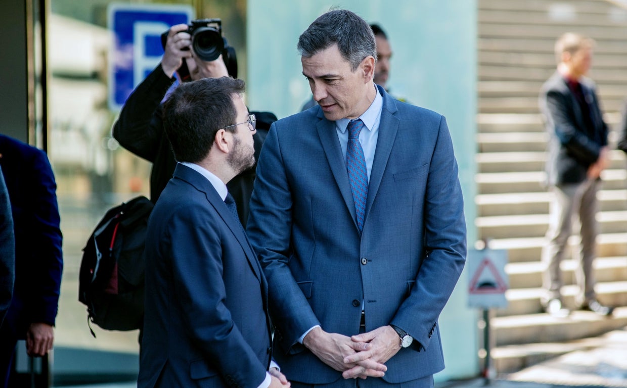 Sánchez y Aragonès, en una imagen reciente