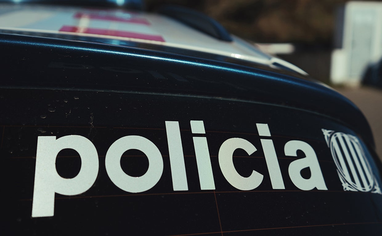 Vista de un coche patrulla de la Policía catalana