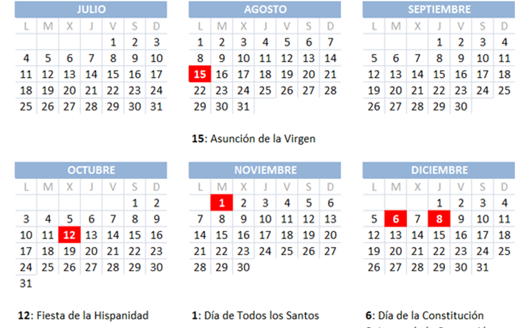 Calendario laboral 2022 en Valencia: cómo queda el Día del Pilar y el resto de festivos del año