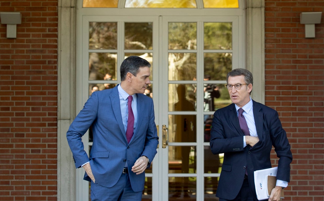 Pedro Sánchez y Alberto Núñez Feijóo
