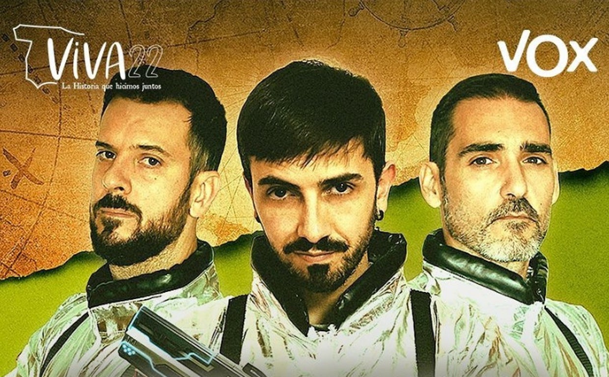 Meconoios e Infovlogger, en el cartel promocional de Vox