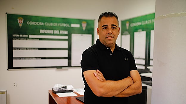 Crespo, en el vestuario