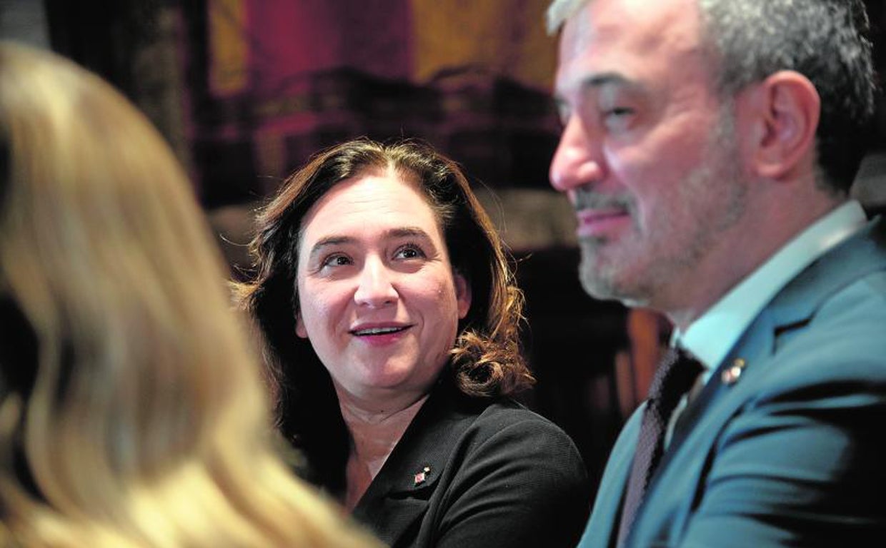 Imagen de archivo de Ada Colau y Jaume Collboni