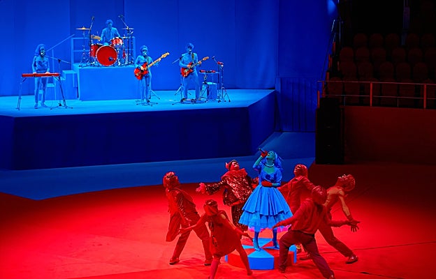 Montaje del nuevo espectáculo 'Twist'