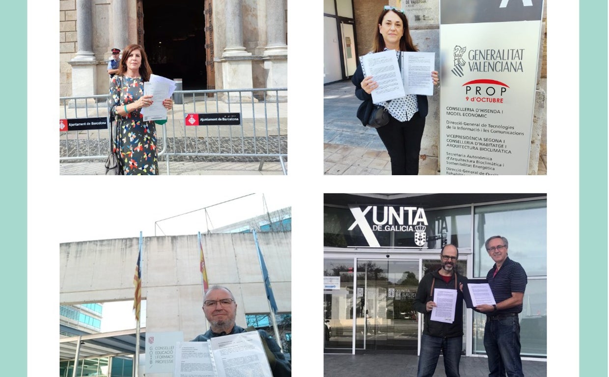 Reclamaciones presentadas en diferentes Comunidades Autonómas para que se señalice en castellano en los centros sanitarios.