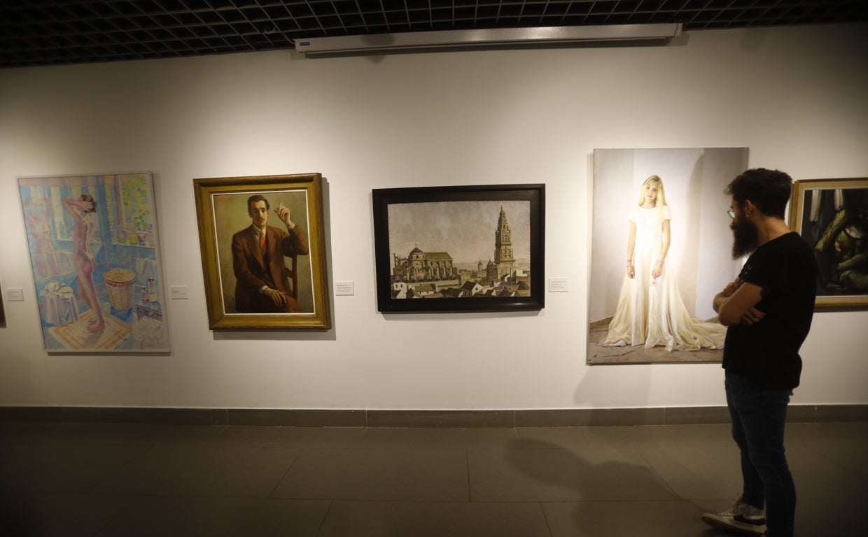 Obras en la exposición de la Real Academia de Córdoba