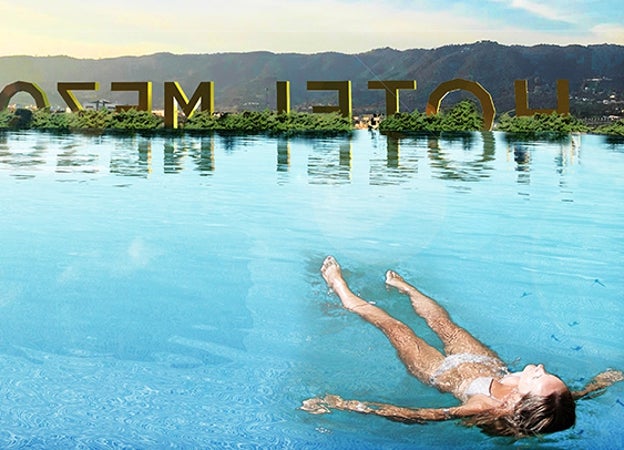Infografía de la piscina que tendrá el hotel en su terraza
