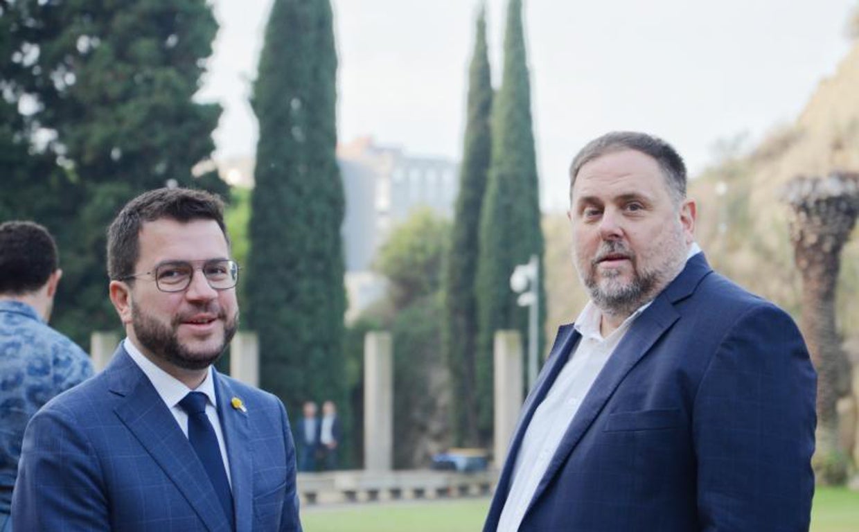 Pere Aragonès y Oriol Junqueras deben decidir hasta qué punto llevan su pulso al Gobierno