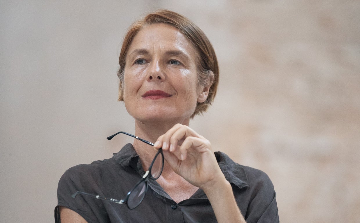 Daniela Zyman, durante una entrevista