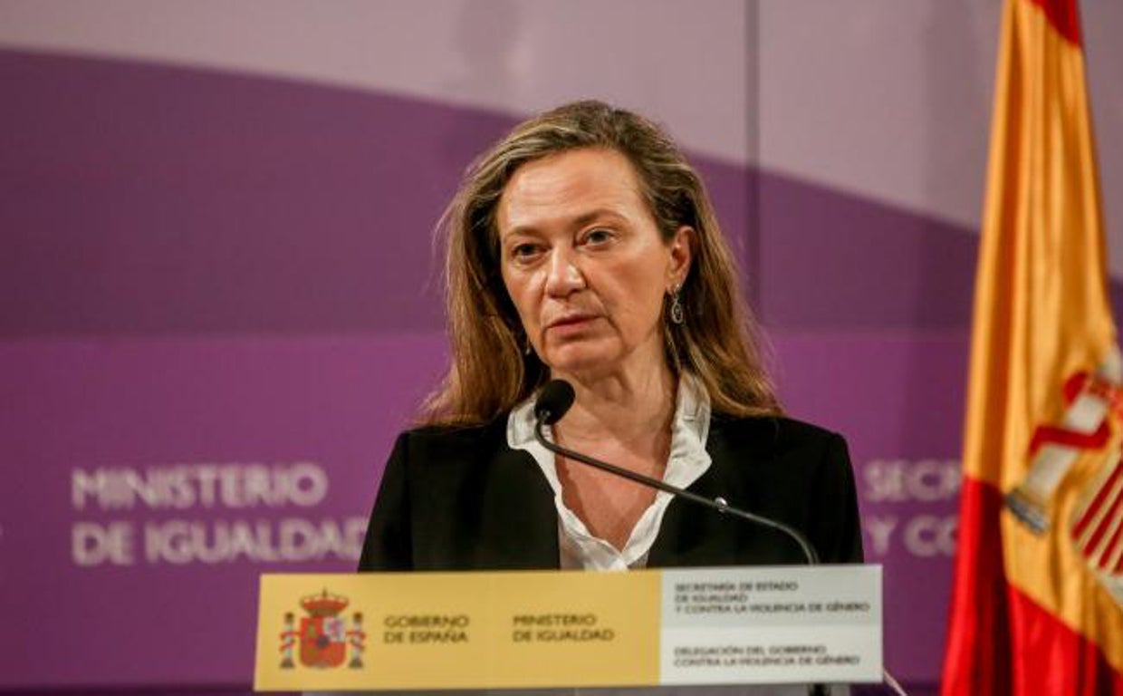 La delegada del Gobierno Contra la Violencia de Género, Victoria Rosell, durante una rueda de prensa