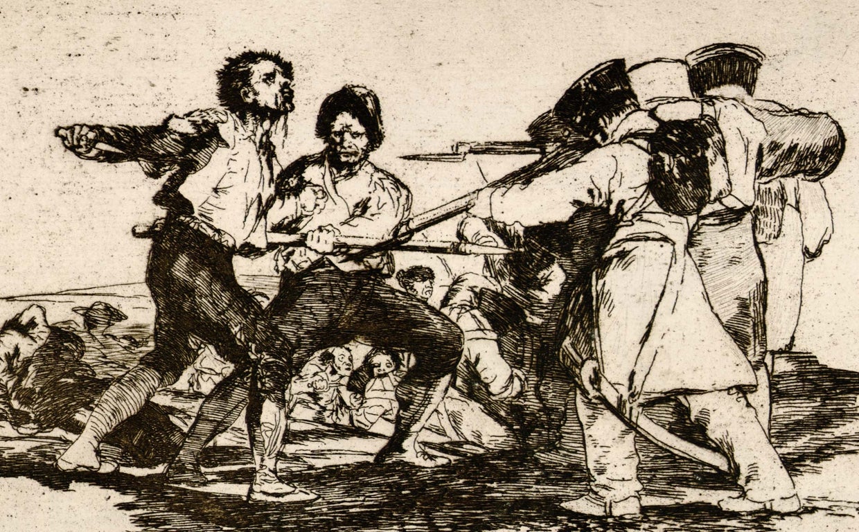 Una de las ochenta láminas de la colección 'Los desastres de la guerra' de Francisco de Goya.