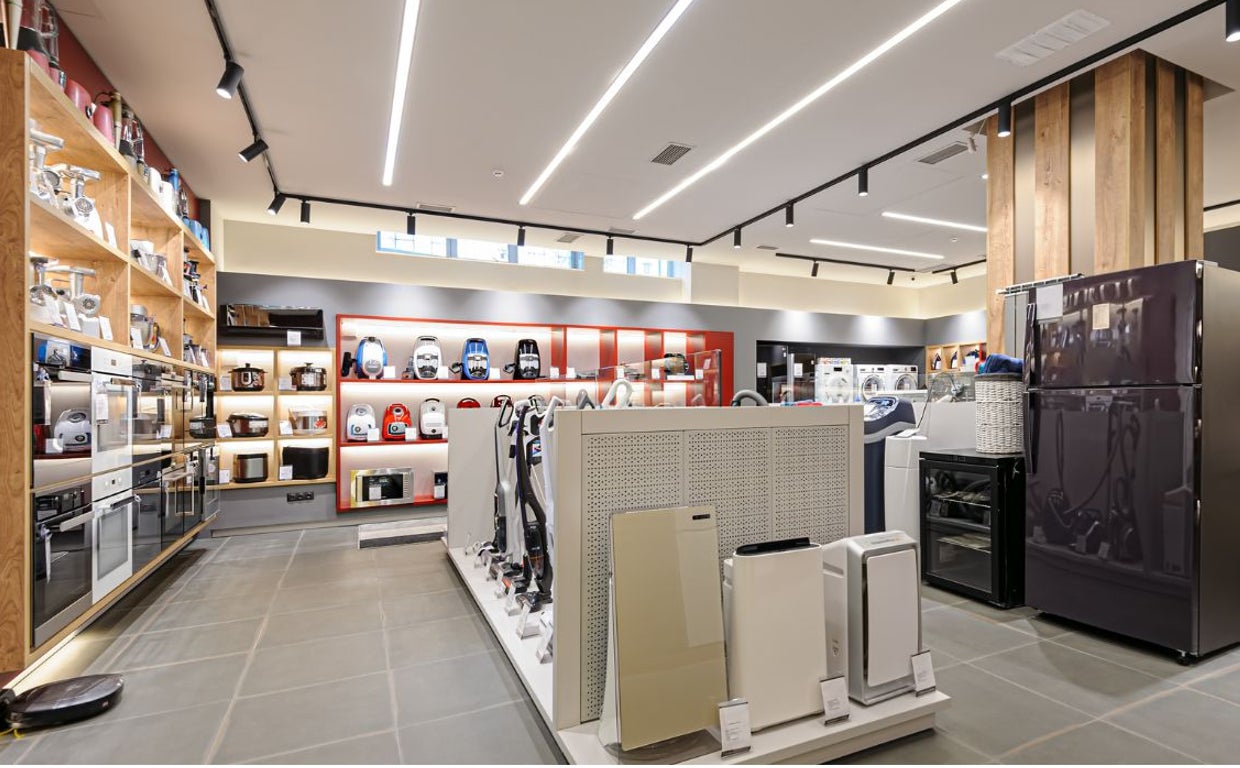 Imagen de archivo de una tienda de electrodomésticos