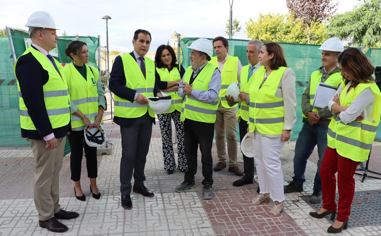 Visita del consejero de Justicia a las obras de la Ciudad de la Justicia de Lucena