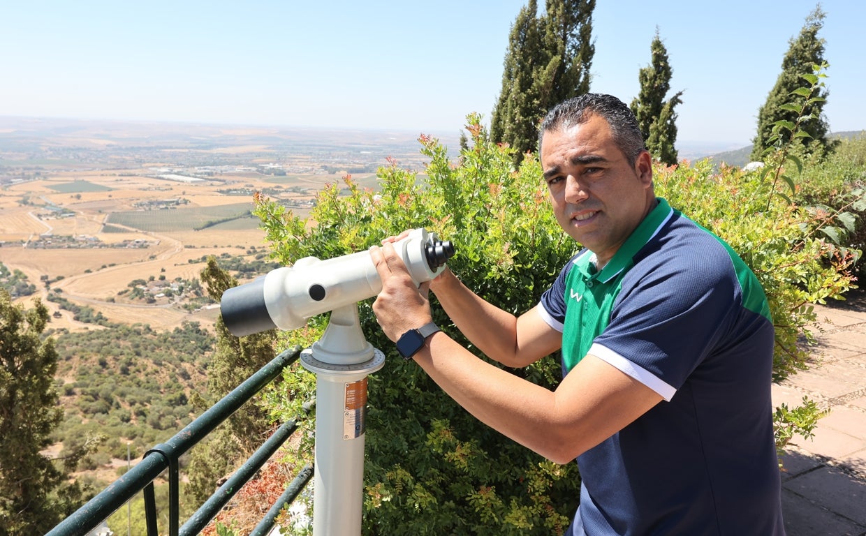 El entrenador del Córdoba, Germán Crespo, en las Ermitas