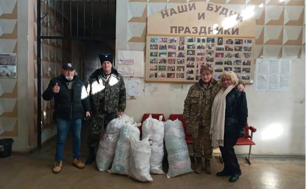 Imagen de archivo de Mariano García en labores humanitarias en Ucrania