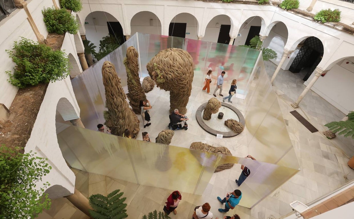 La instalación ganadora de Flora 2022 en el Palacio de Orive