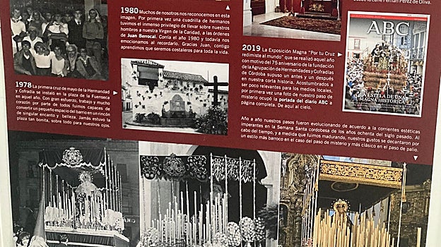 Uno de los paneles situados en la casa de hermandad