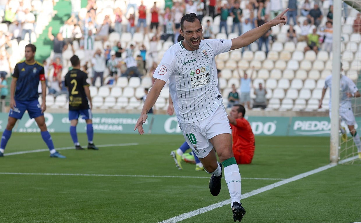 Miguel de las Cuevas, el domingo en el partido ante el Talavera