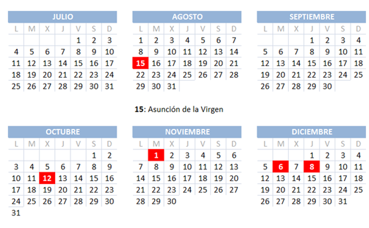 Calendario laboral 2022 en Valencia: a qué día se traslada el festivo de Navidad y cómo quedan los puentes de diciembre