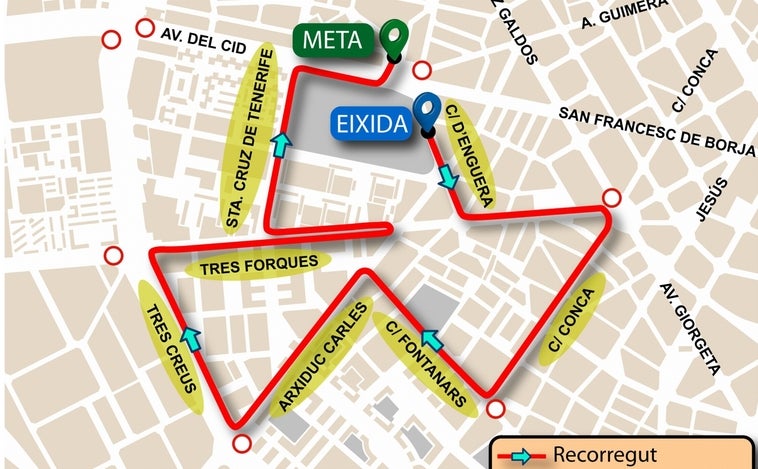 Calles cortadas y líneas de la EMT desviadas en Valencia el domingo 6 de noviembre por carreras populares