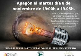 Bares y restaurantes de Córdoba apagan sus luces este martes para protestar por el alza de la luz y el gas