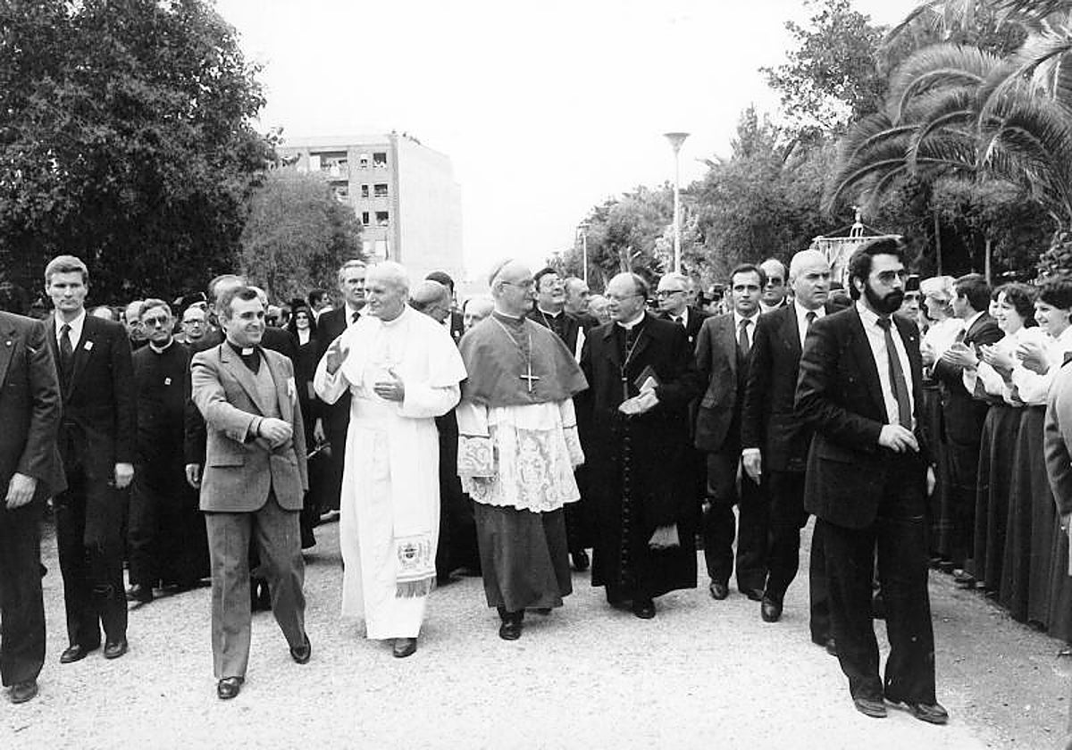 Imagen de archivo de la visita del Papa Juan Pablo II a Valencia