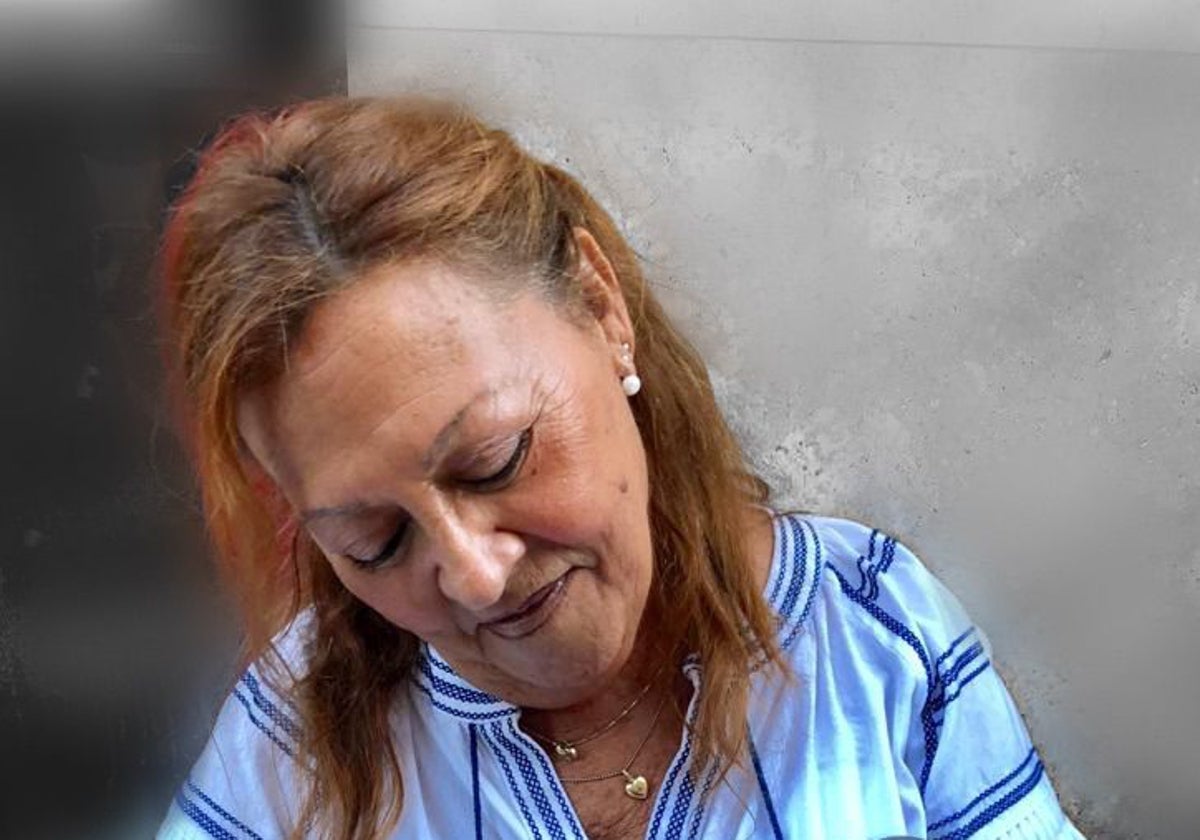 María de los Ángeles, en una foto cedida por su hija