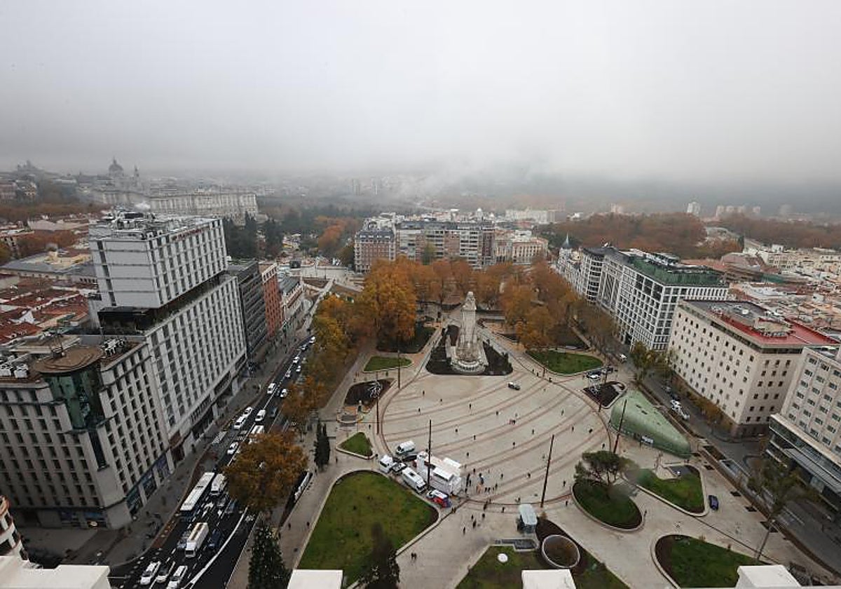 La plaza de España, tras su remodelación