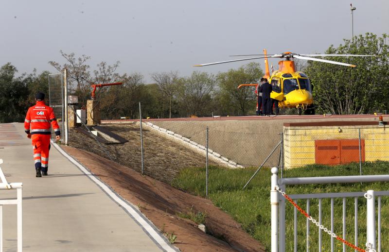 Herido un trabajador en Hornachuelos al caer desde un tejado de una nave a 7 metros de altura