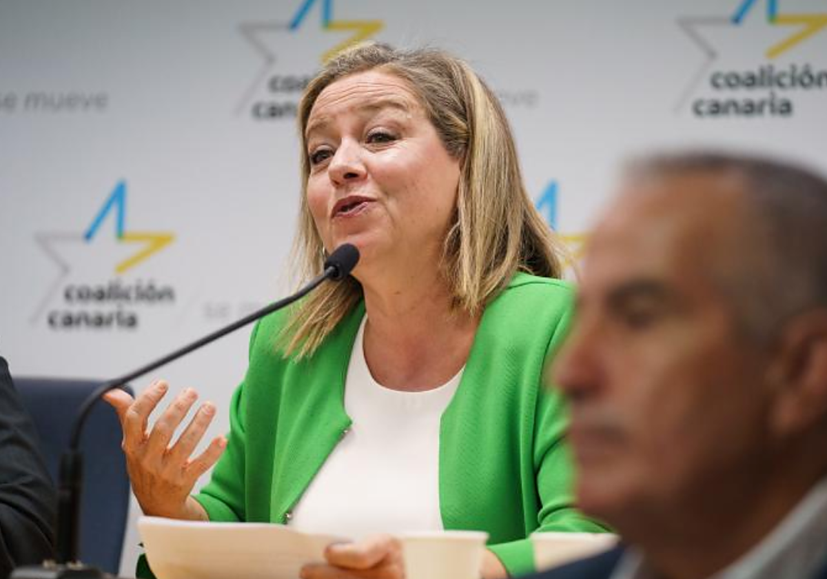 La diputada Ana Oramas en rueda de prensa