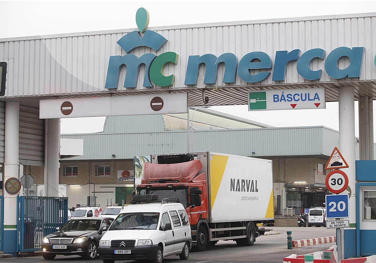 Entrada principal de Mercacórdoba, donde no se han registrado incidencias por el momento