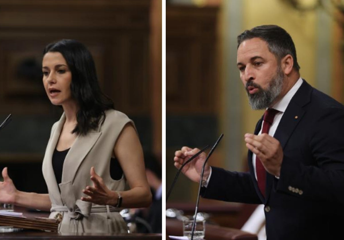 Inés Arrimadas y Santiago Abascal