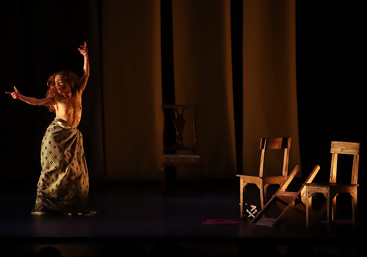 Olga Pericet, en un momento de su actuación en el Gran Teatro