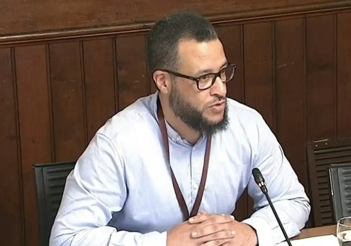 Mohamed Said Badaoui, durante una comparecencia en el Parlament